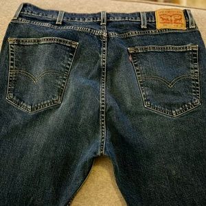 Levis 505 Mens 38x30 Blue Straight Denim Jeans Cotton Pants
